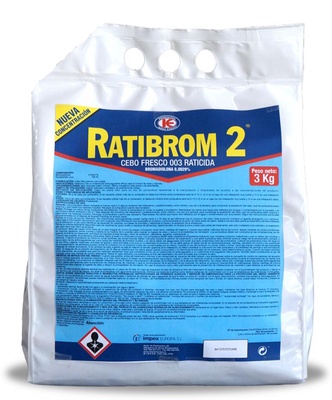 Raticida Ratibrom 2 Cebo Fresco Bolsa 3 kg